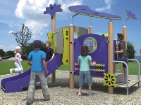 Wooden Playground Slide for Early Childhood Educational Center